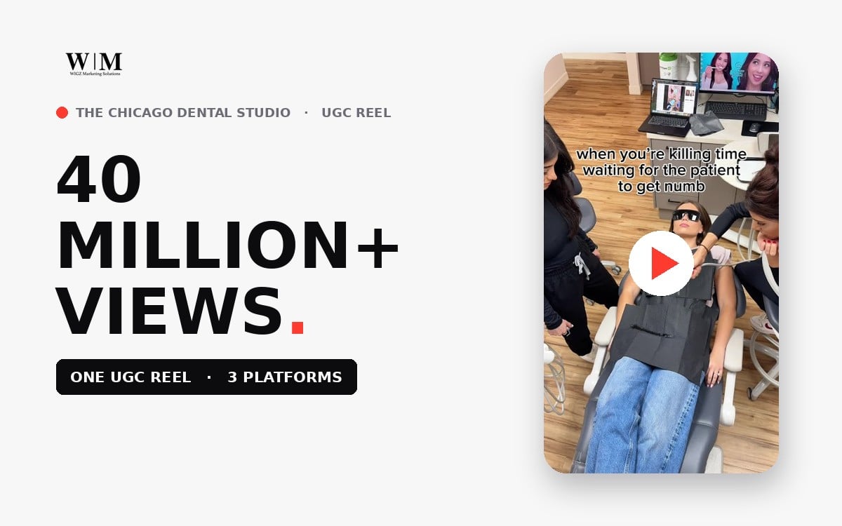 40 Million View UGC Reel for The Chicago Dental Studio